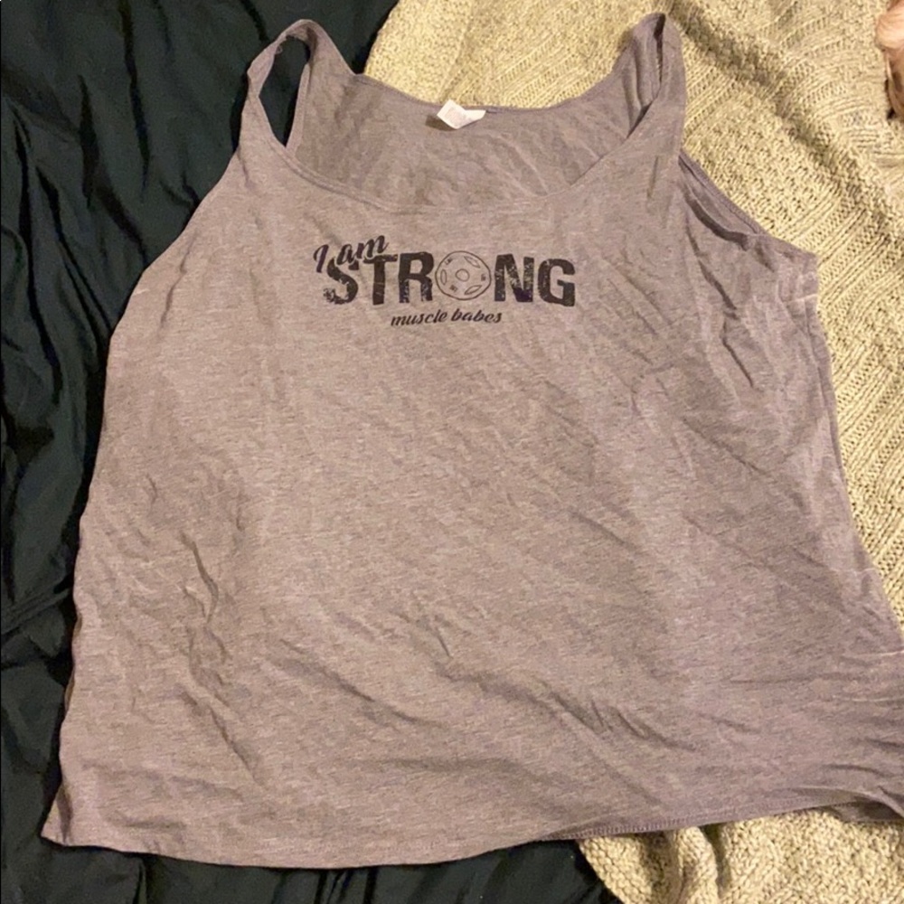 Muscle Babes Grey Tanktop